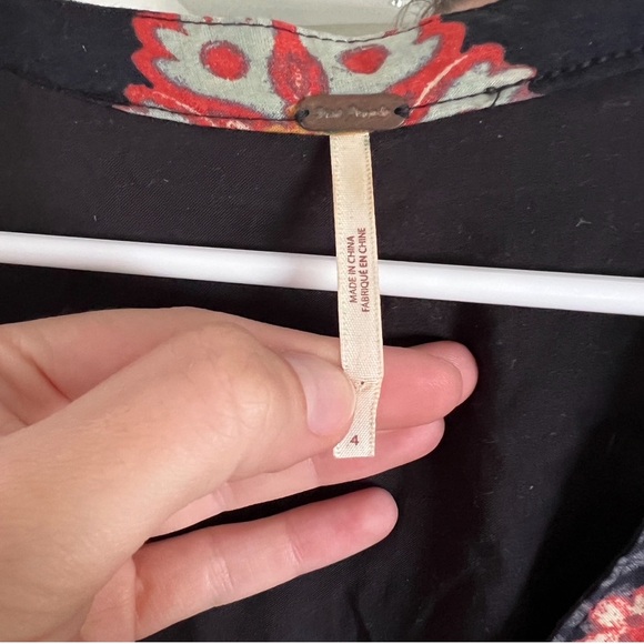 Free People - Miranda Long Sleeve Floral Midi Dress - Size 4 - Picture 7 of 7